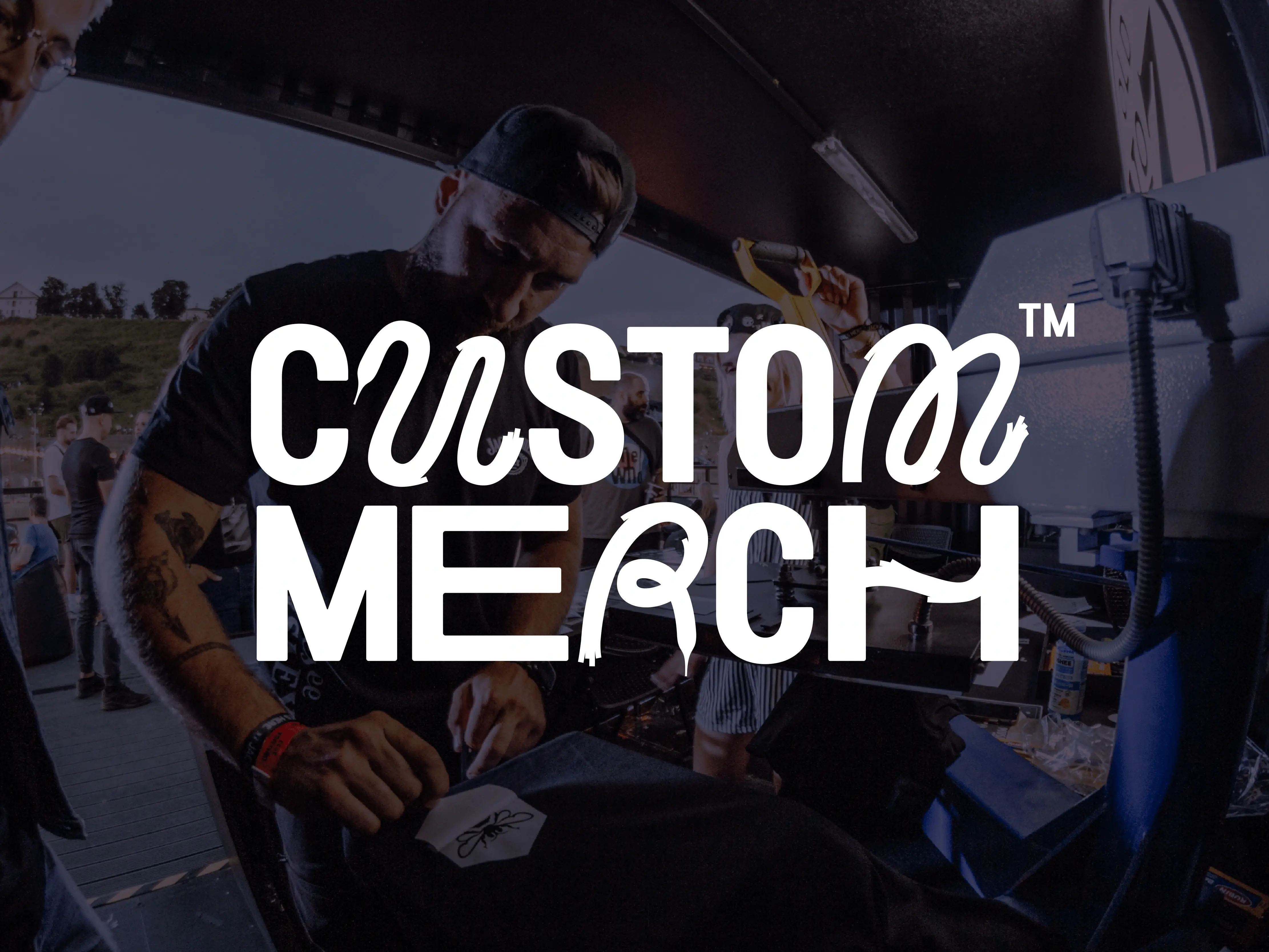 Custom Merch - live print na evencie